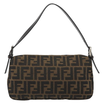 FENDI Zucca Canvas Baguette Bag Marrone Argento Originale | Borsa Vintage