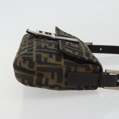 FENDI Zucca Canvas Baguette Bag Marrone Argento Originale | Borsa Vintage