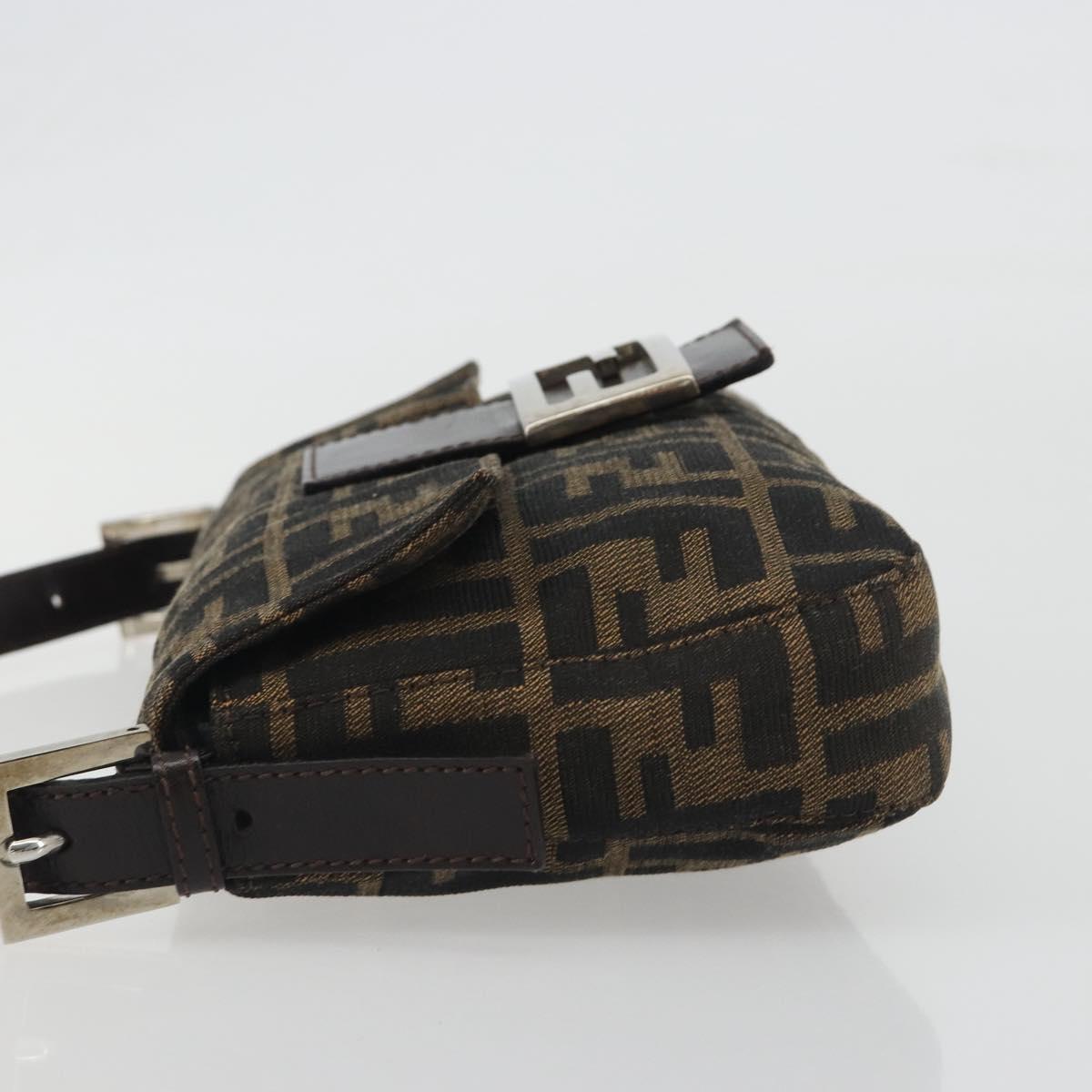 FENDI Zucca Canvas Baguette Bag Marrone Argento Originale | Borsa Vintage