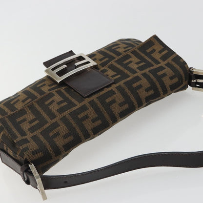 FENDI Zucca Canvas Baguette Bag Marrone Argento Originale | Borsa Vintage