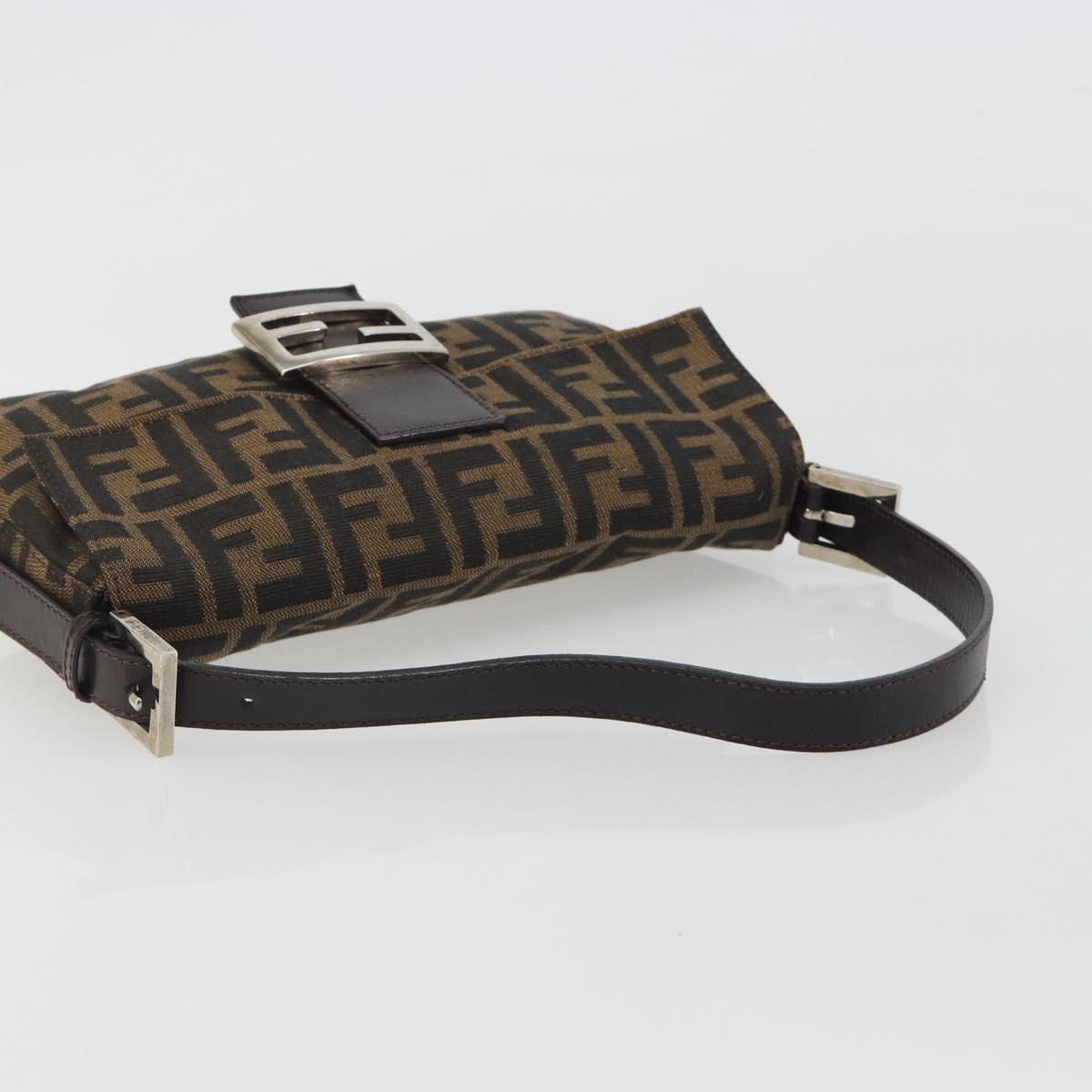 FENDI Zucca Canvas Baguette Bag Marrone Argento Originale | Borsa Vintage