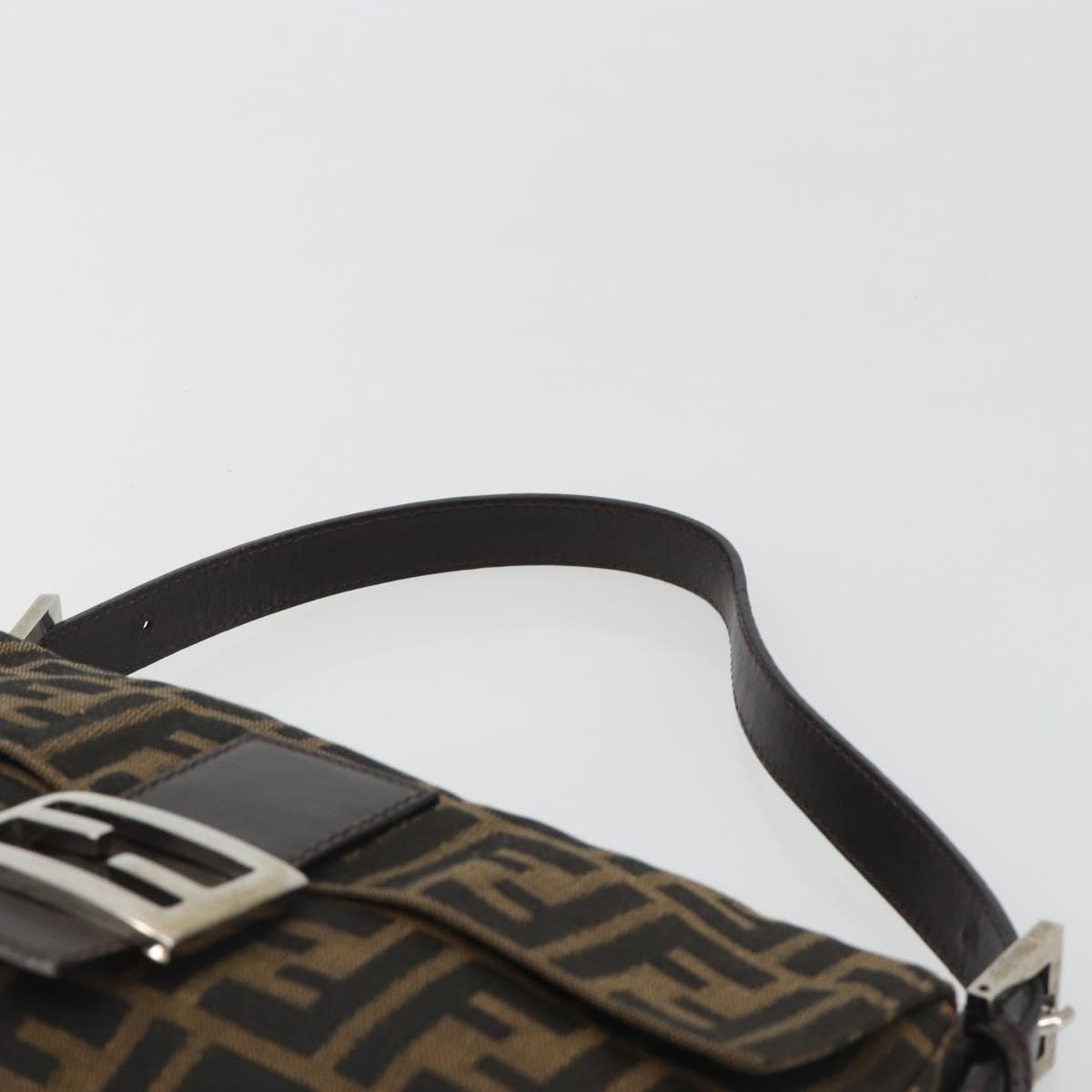FENDI Zucca Canvas Baguette Bag Marrone Argento Originale | Borsa Vintage