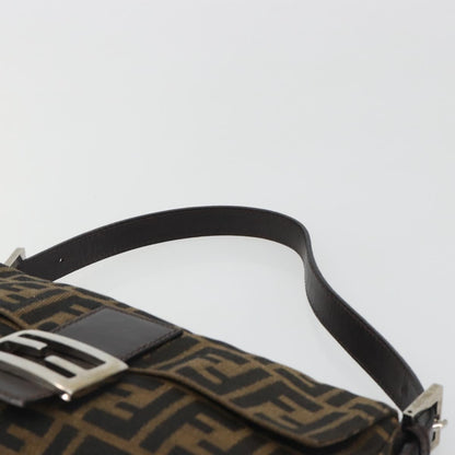 FENDI Zucca Canvas Baguette Bag Marrone Argento Originale | Borsa Vintage