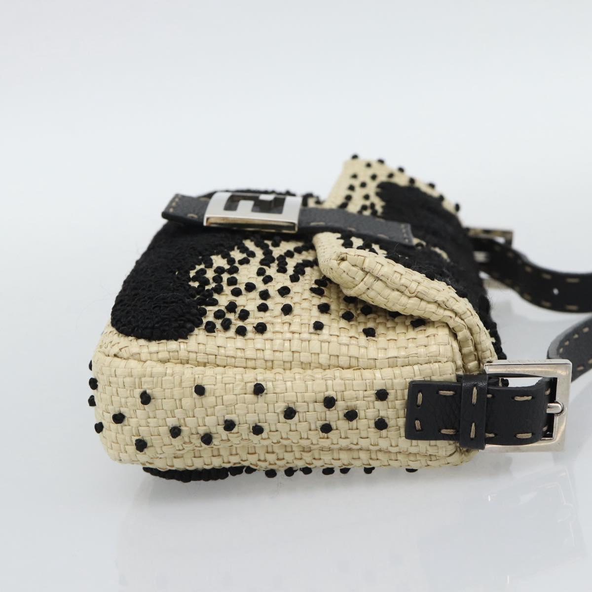FENDI Selleria Ricamo Floreale Baguette Bag Beige Originale | 8BR101
