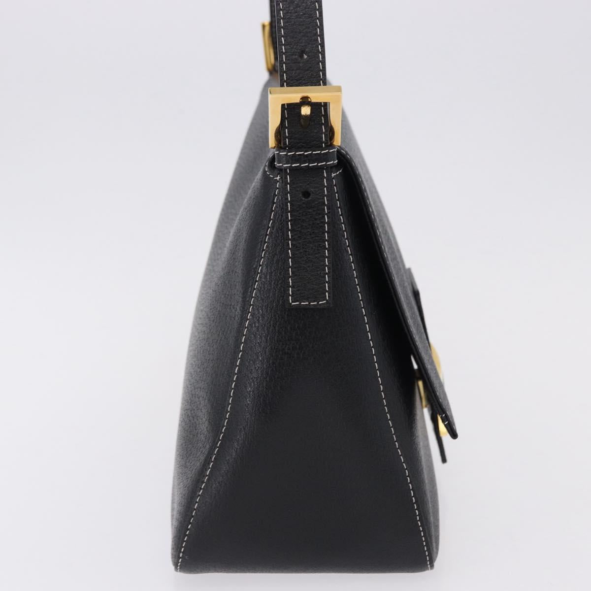 FENDI Mamma Baguette Bag Pelle Nera Originale | Borsa Vintage Oro