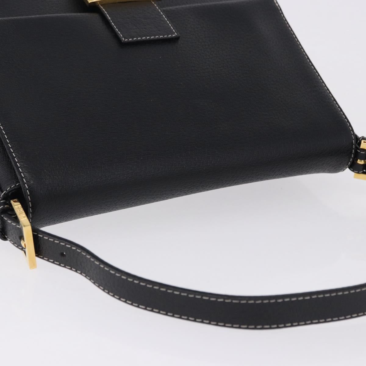 FENDI Mamma Baguette Bag Pelle Nera Originale | Borsa Vintage Oro