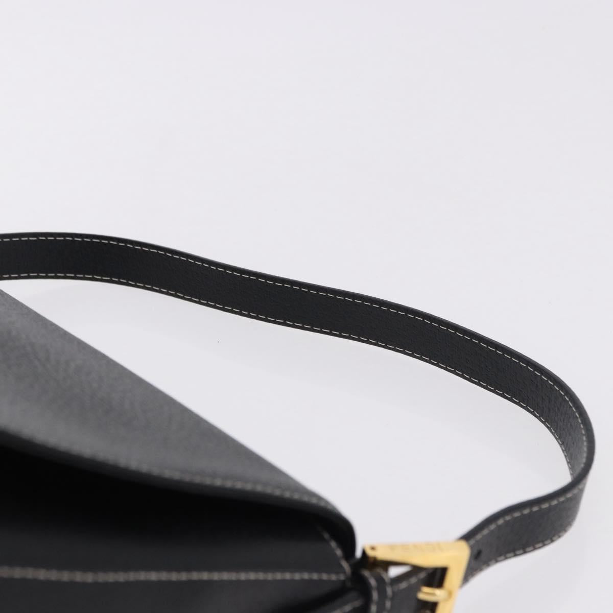FENDI Mamma Baguette Bag Pelle Nera Originale | Borsa Vintage Oro