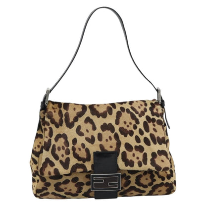 FENDI Mamma Baguette Bag Harako Pelle Cavallino Marrone Originale