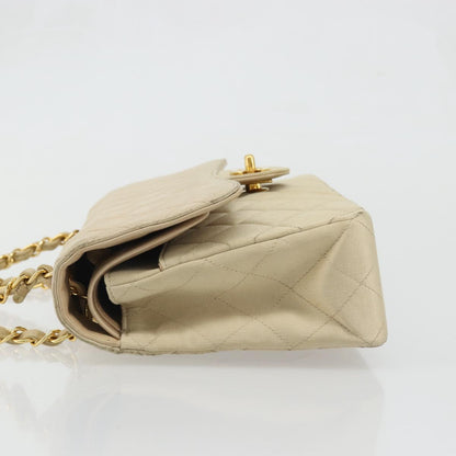 CHANEL Double Flap Matelasse 25 Bag Raso Beige Originale | Catena Oro