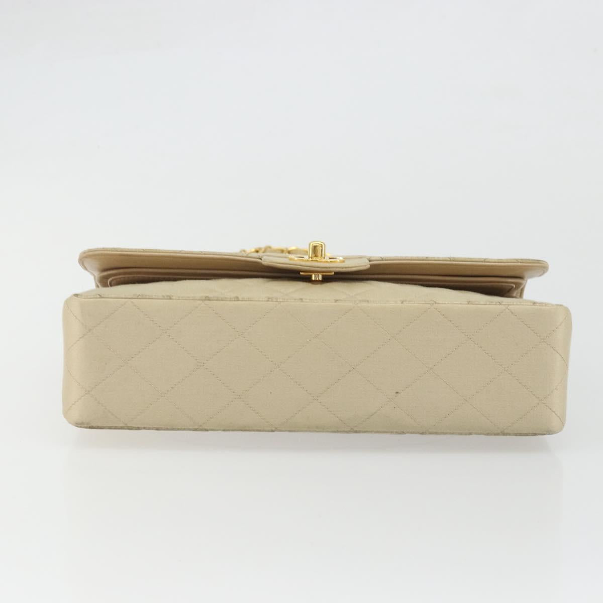 CHANEL Double Flap Matelasse 25 Bag Raso Beige Originale | Catena Oro